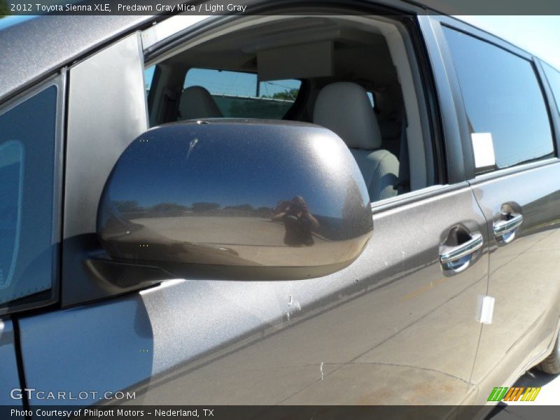 Predawn Gray Mica / Light Gray 2012 Toyota Sienna XLE
