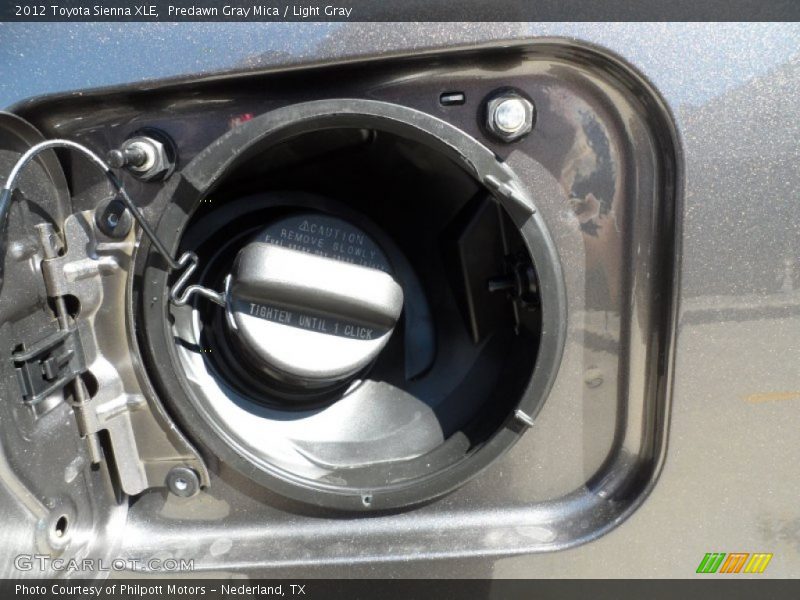 Predawn Gray Mica / Light Gray 2012 Toyota Sienna XLE