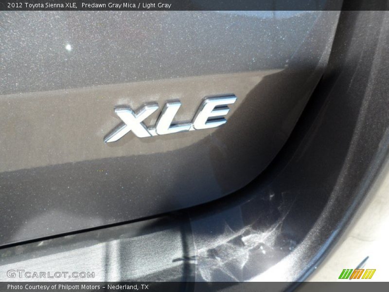 Predawn Gray Mica / Light Gray 2012 Toyota Sienna XLE