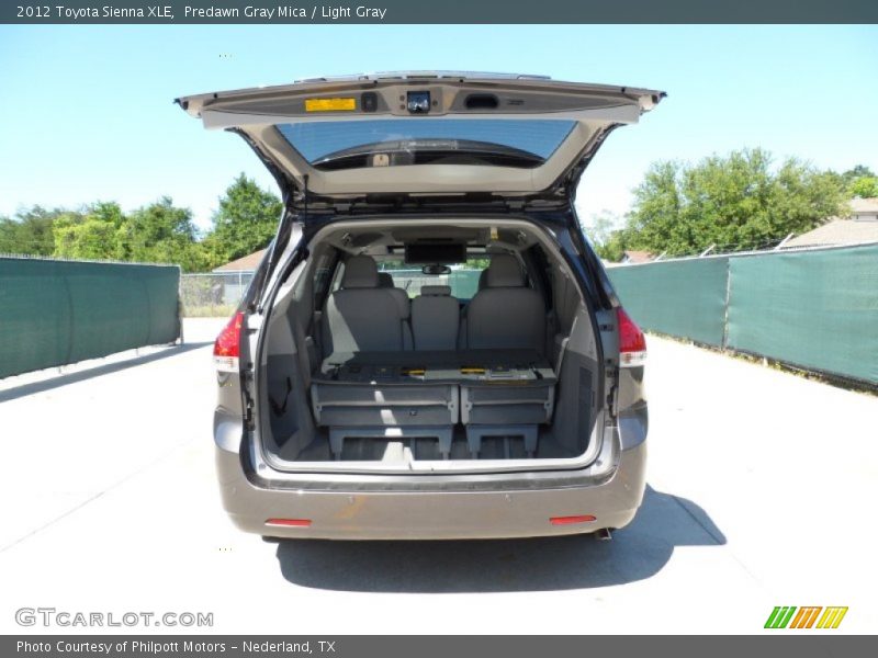 Predawn Gray Mica / Light Gray 2012 Toyota Sienna XLE