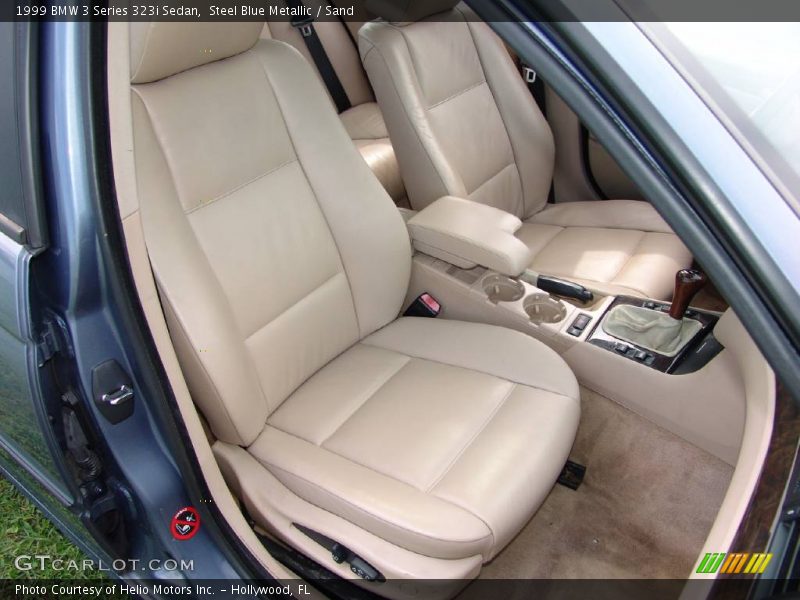 Steel Blue Metallic / Sand 1999 BMW 3 Series 323i Sedan