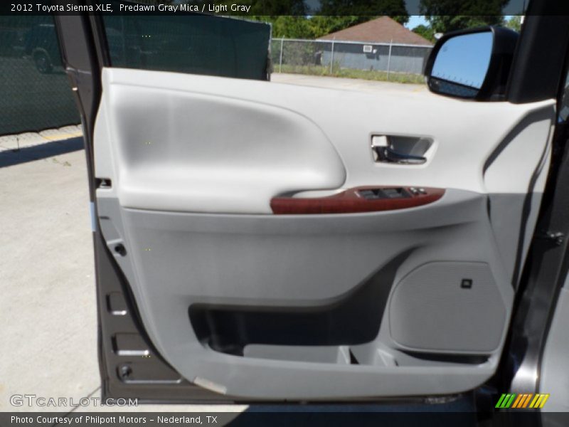Predawn Gray Mica / Light Gray 2012 Toyota Sienna XLE