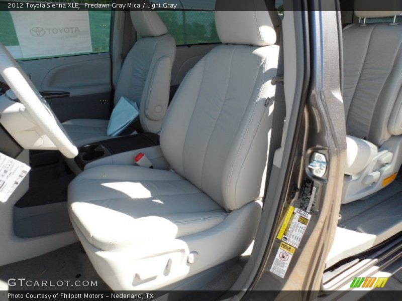Predawn Gray Mica / Light Gray 2012 Toyota Sienna XLE