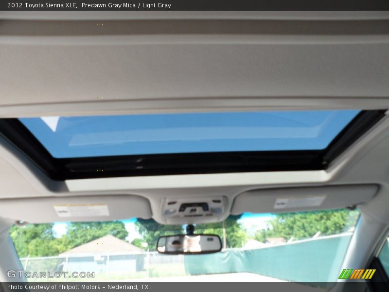 Predawn Gray Mica / Light Gray 2012 Toyota Sienna XLE