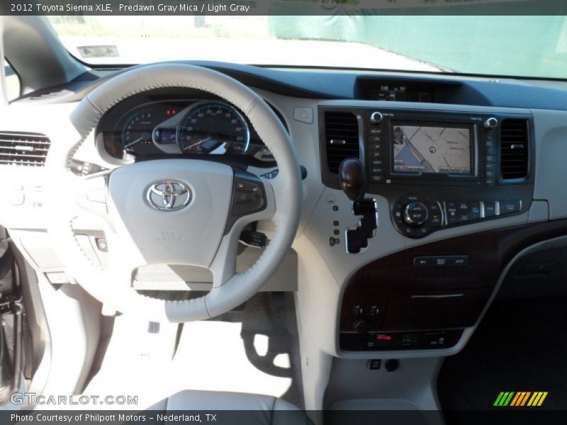 Predawn Gray Mica / Light Gray 2012 Toyota Sienna XLE