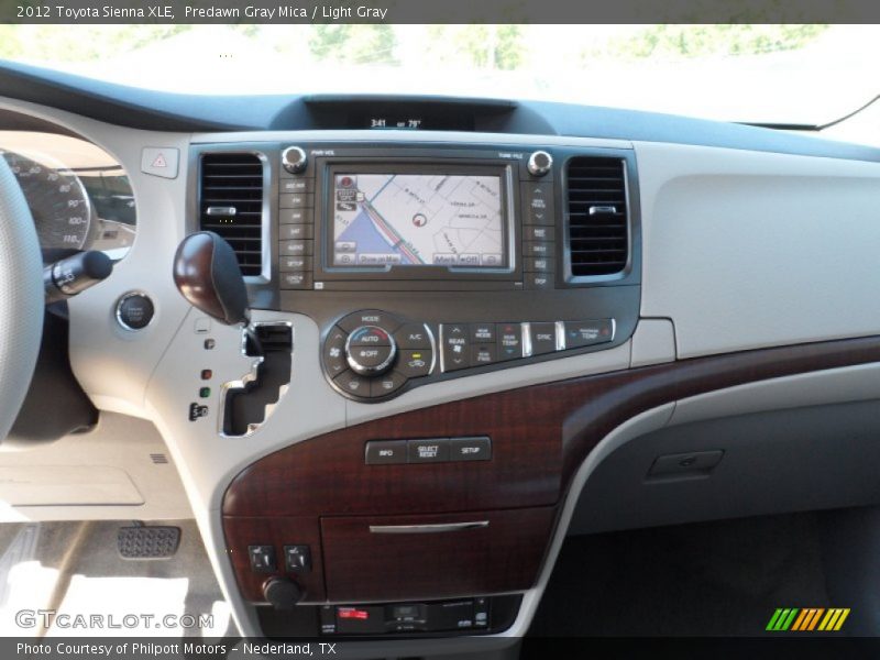 Predawn Gray Mica / Light Gray 2012 Toyota Sienna XLE
