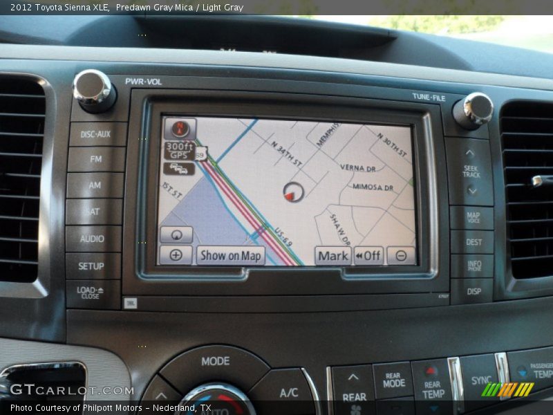 Predawn Gray Mica / Light Gray 2012 Toyota Sienna XLE