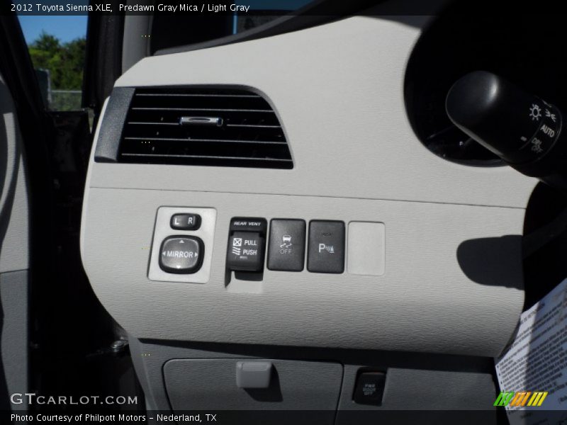 Predawn Gray Mica / Light Gray 2012 Toyota Sienna XLE