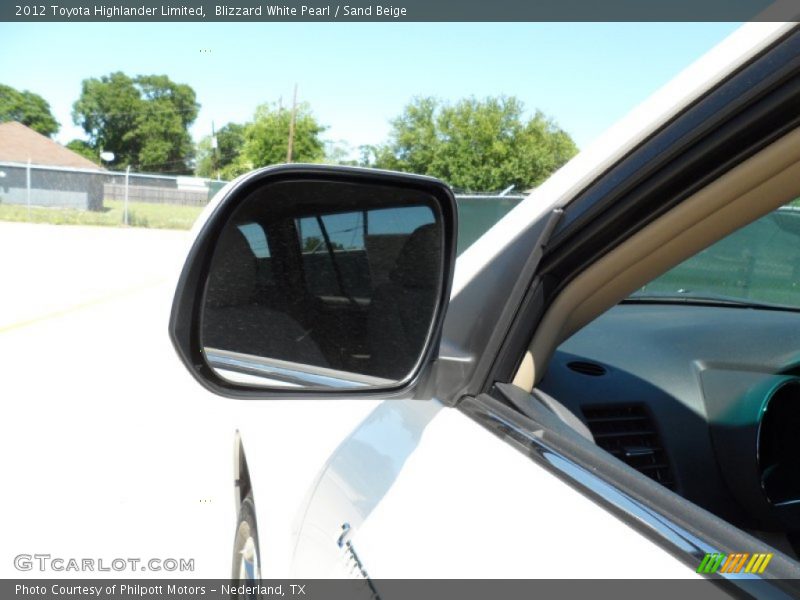 Blizzard White Pearl / Sand Beige 2012 Toyota Highlander Limited
