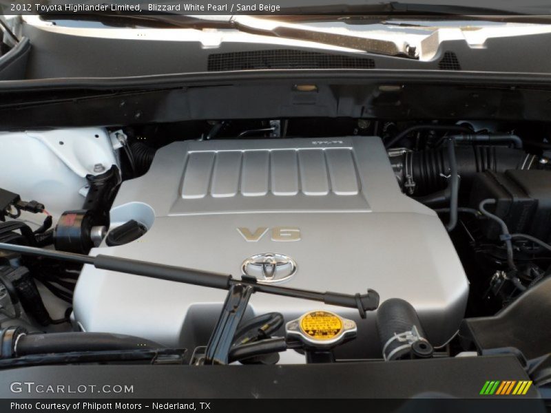 Blizzard White Pearl / Sand Beige 2012 Toyota Highlander Limited