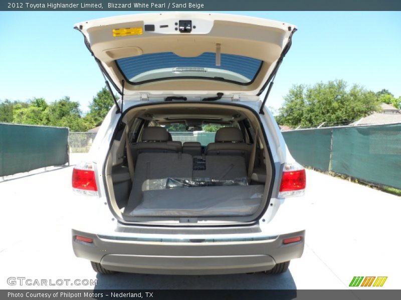 Blizzard White Pearl / Sand Beige 2012 Toyota Highlander Limited