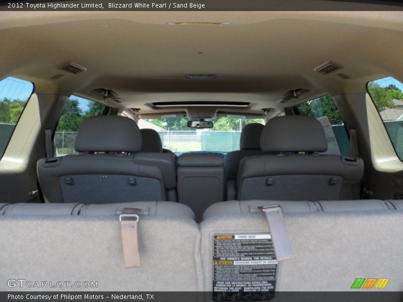 Blizzard White Pearl / Sand Beige 2012 Toyota Highlander Limited