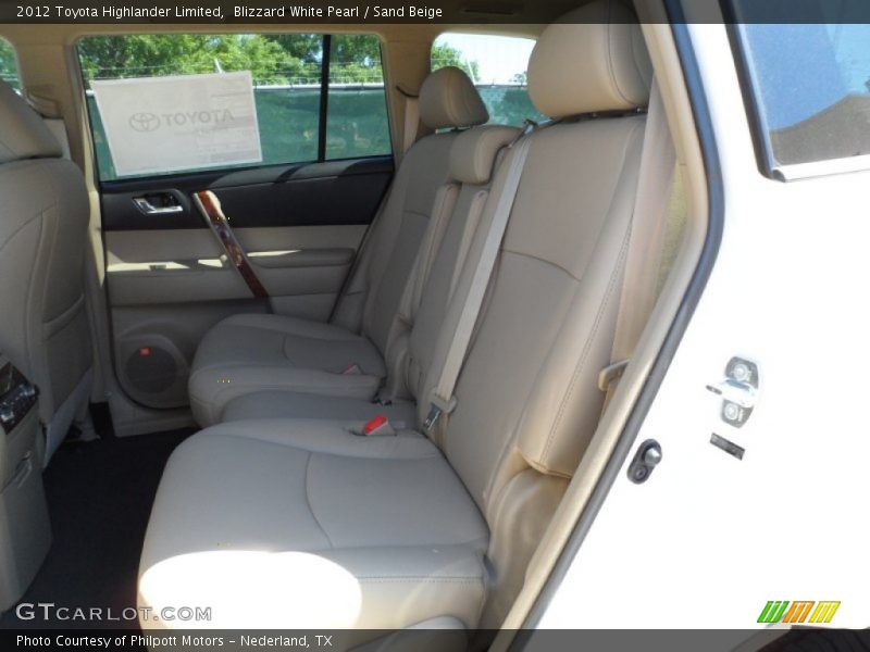 Blizzard White Pearl / Sand Beige 2012 Toyota Highlander Limited
