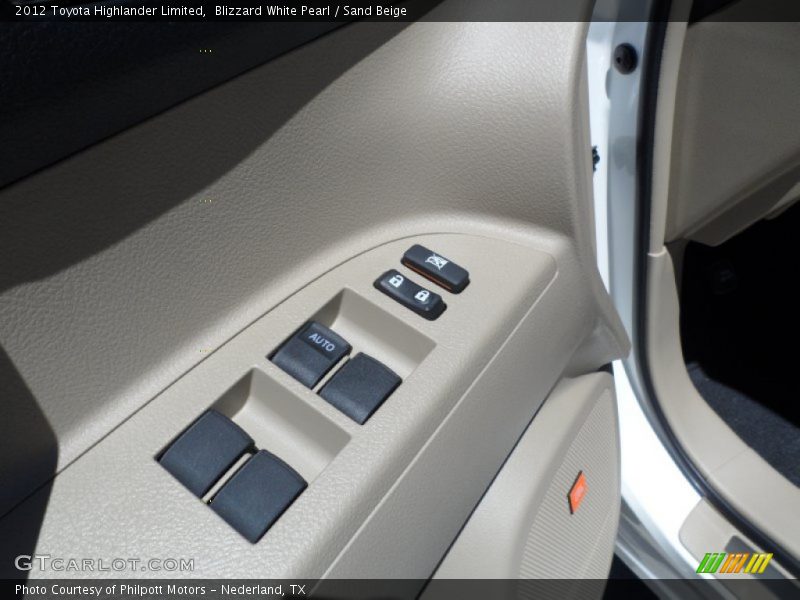 Blizzard White Pearl / Sand Beige 2012 Toyota Highlander Limited