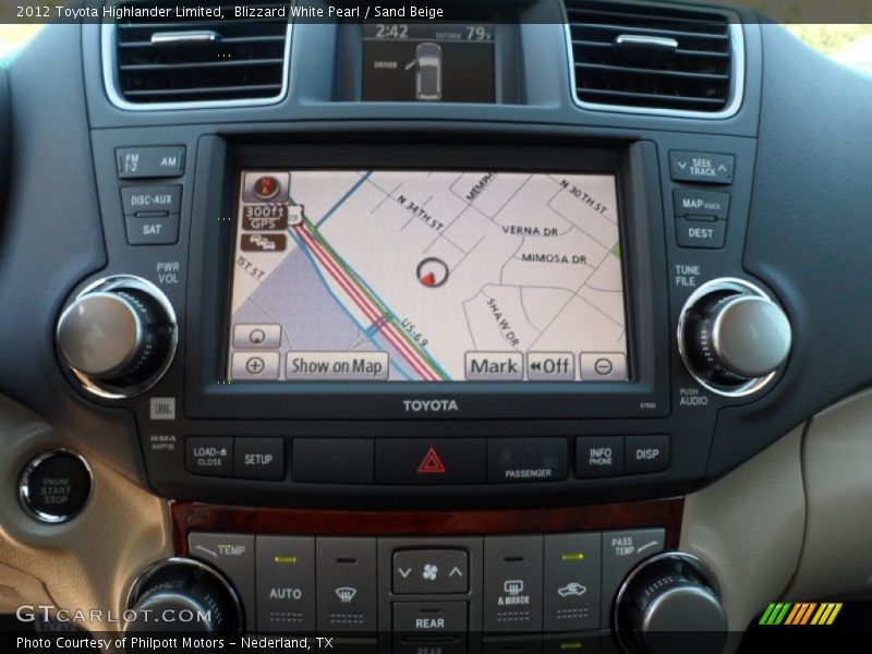 Blizzard White Pearl / Sand Beige 2012 Toyota Highlander Limited