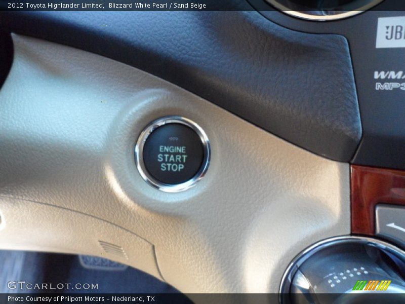 Blizzard White Pearl / Sand Beige 2012 Toyota Highlander Limited