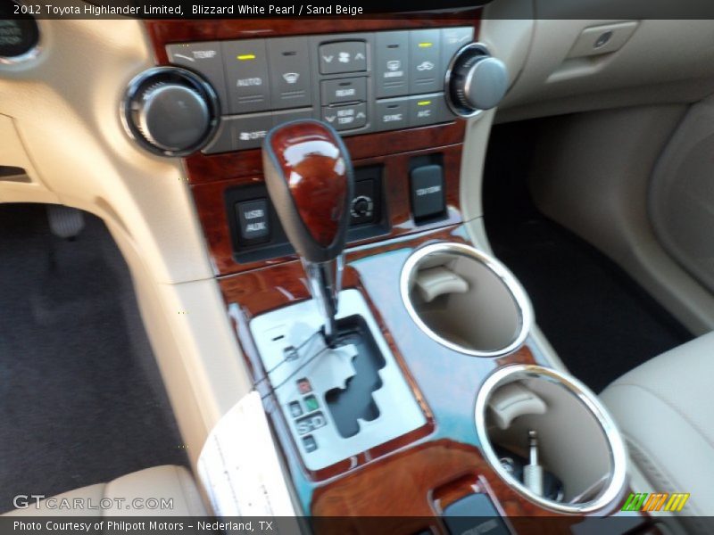 Blizzard White Pearl / Sand Beige 2012 Toyota Highlander Limited
