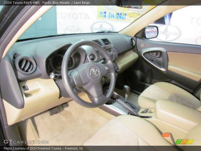 Pacific Blue Metallic / Sand Beige 2009 Toyota RAV4 4WD