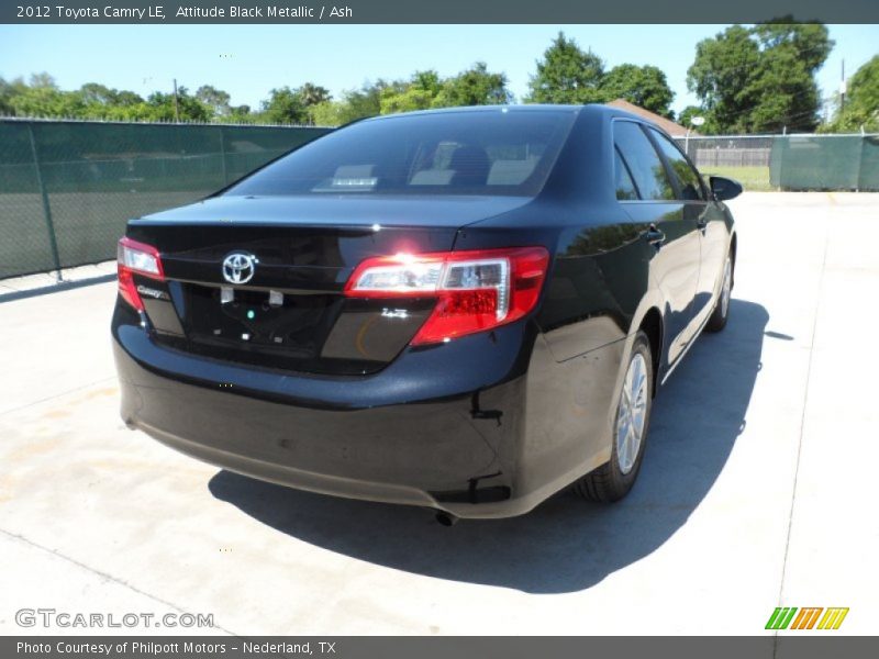 Attitude Black Metallic / Ash 2012 Toyota Camry LE