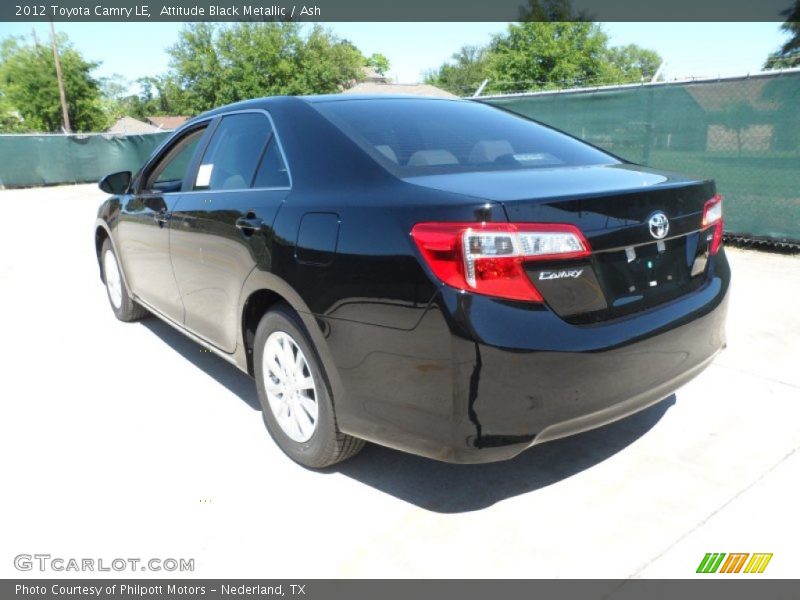 Attitude Black Metallic / Ash 2012 Toyota Camry LE