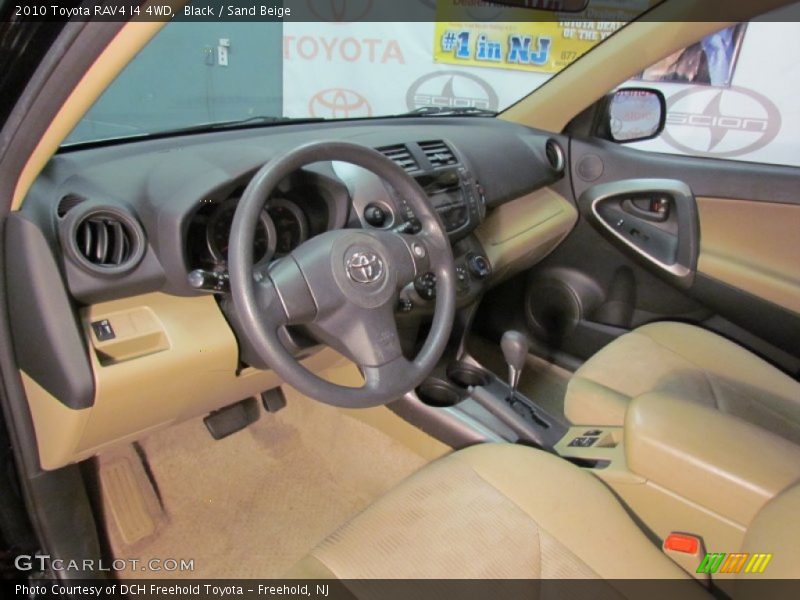 Black / Sand Beige 2010 Toyota RAV4 I4 4WD