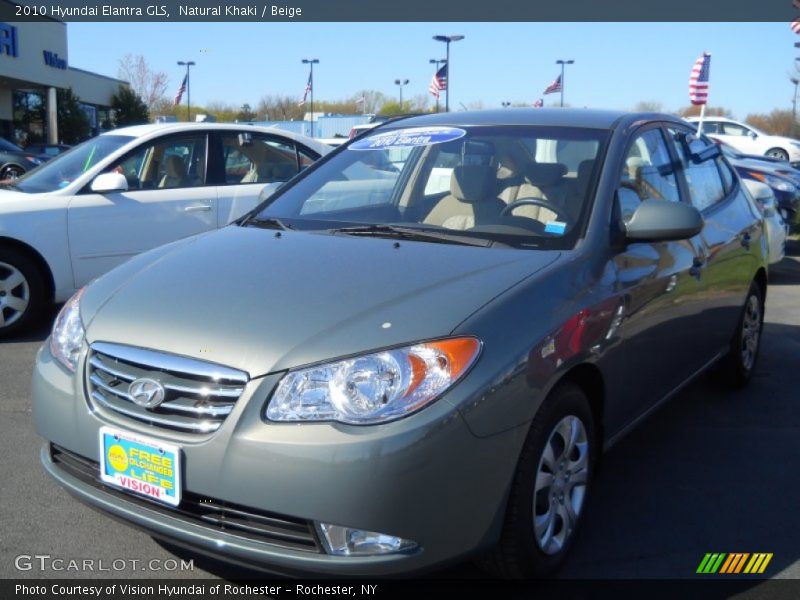Natural Khaki / Beige 2010 Hyundai Elantra GLS