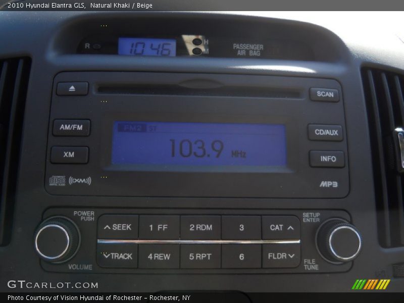 Natural Khaki / Beige 2010 Hyundai Elantra GLS