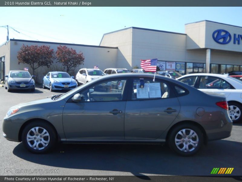 Natural Khaki / Beige 2010 Hyundai Elantra GLS