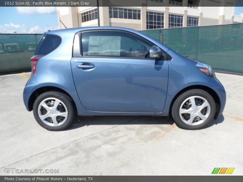 Pacific Blue Metallic / Dark Gray 2012 Scion iQ