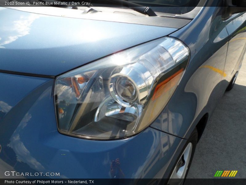 Pacific Blue Metallic / Dark Gray 2012 Scion iQ
