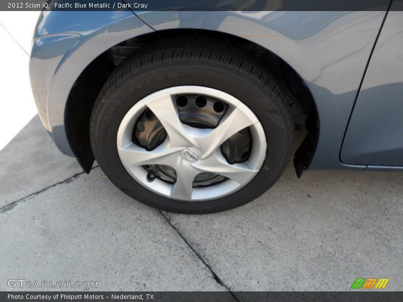 Pacific Blue Metallic / Dark Gray 2012 Scion iQ