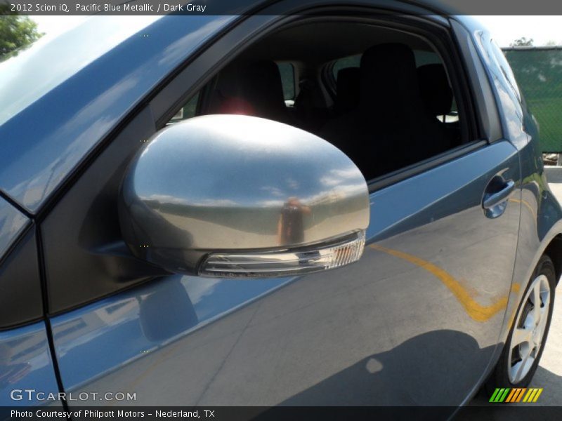 Pacific Blue Metallic / Dark Gray 2012 Scion iQ