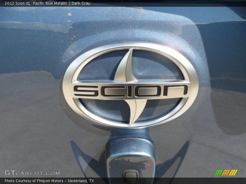 Pacific Blue Metallic / Dark Gray 2012 Scion iQ