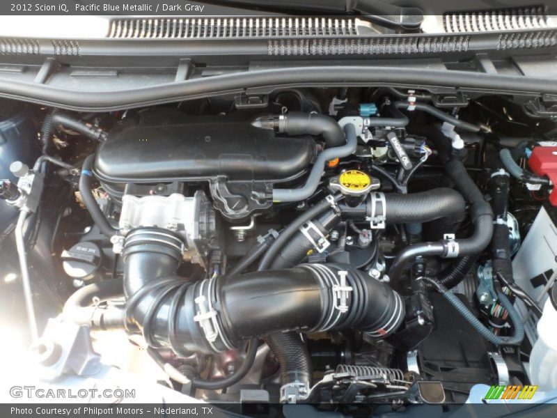 Pacific Blue Metallic / Dark Gray 2012 Scion iQ