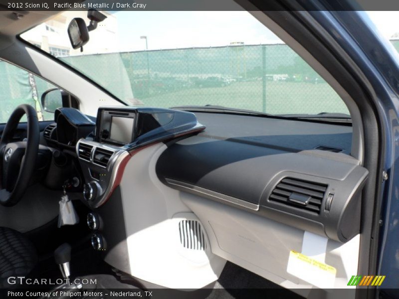 Pacific Blue Metallic / Dark Gray 2012 Scion iQ