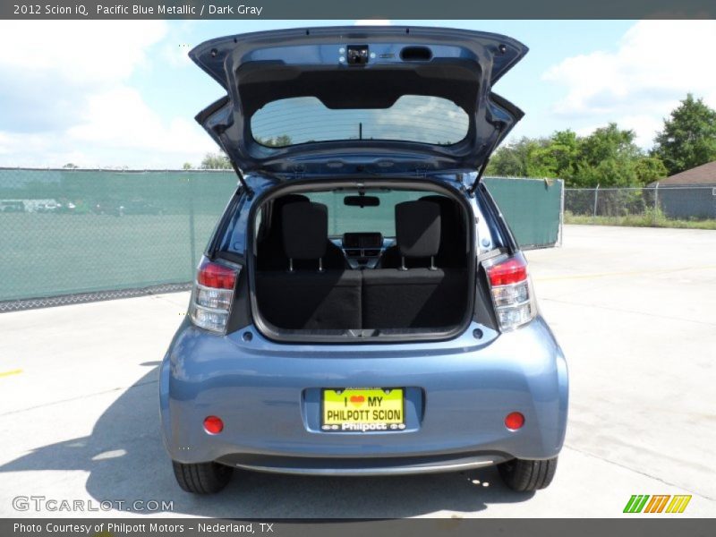 Pacific Blue Metallic / Dark Gray 2012 Scion iQ