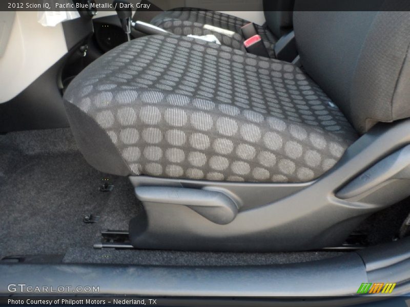 Pacific Blue Metallic / Dark Gray 2012 Scion iQ