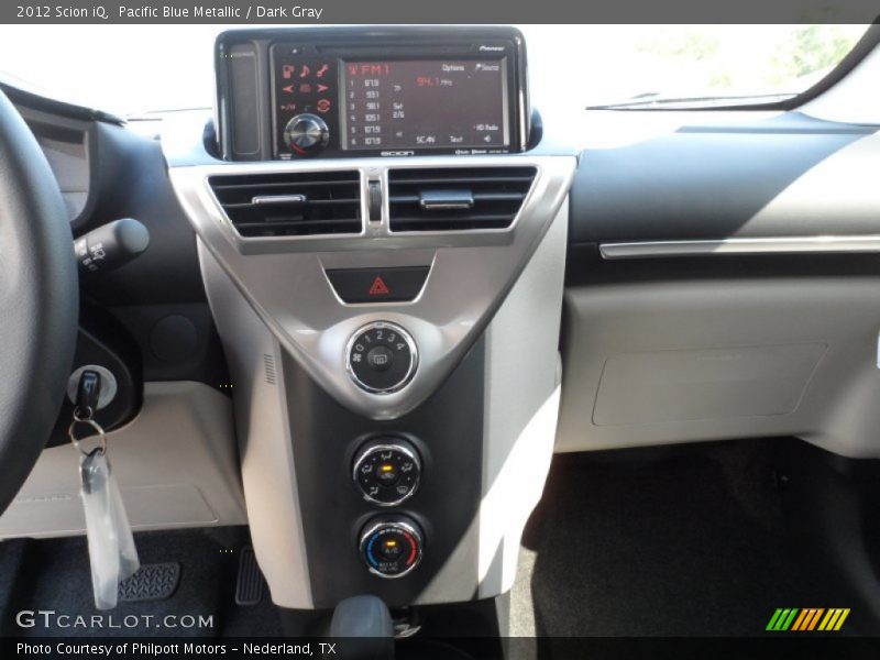 Pacific Blue Metallic / Dark Gray 2012 Scion iQ