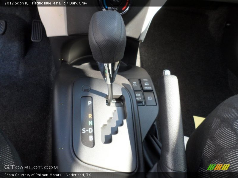 Pacific Blue Metallic / Dark Gray 2012 Scion iQ