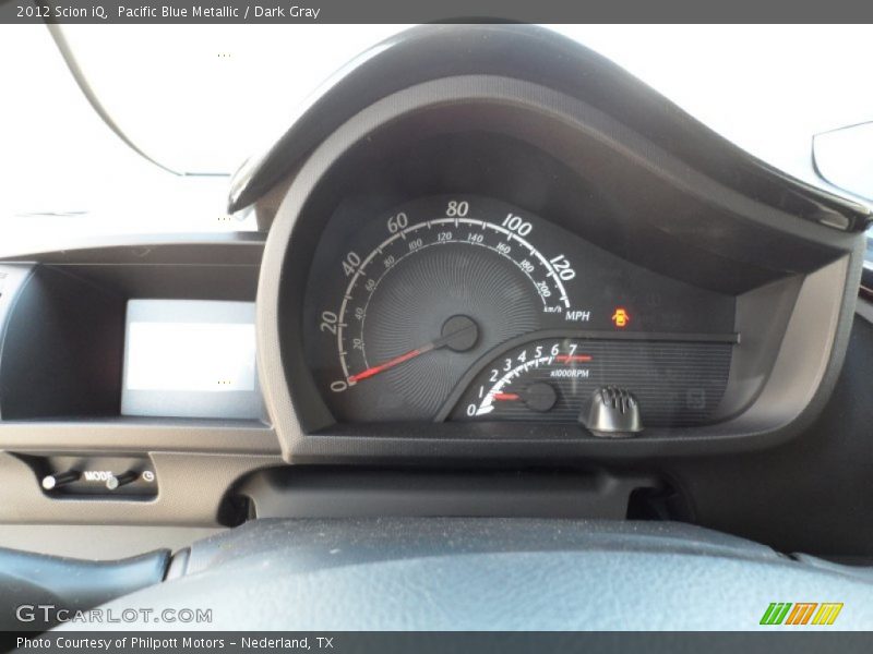 Pacific Blue Metallic / Dark Gray 2012 Scion iQ