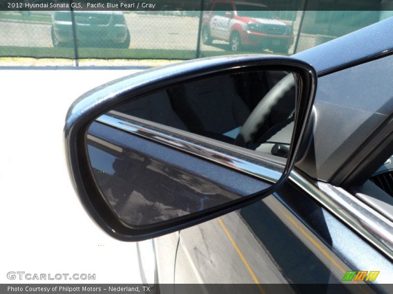 Pacific Blue Pearl / Gray 2012 Hyundai Sonata GLS
