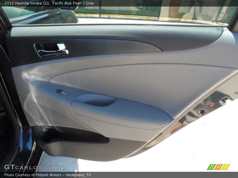 Pacific Blue Pearl / Gray 2012 Hyundai Sonata GLS