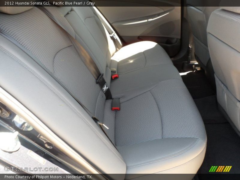 Pacific Blue Pearl / Gray 2012 Hyundai Sonata GLS