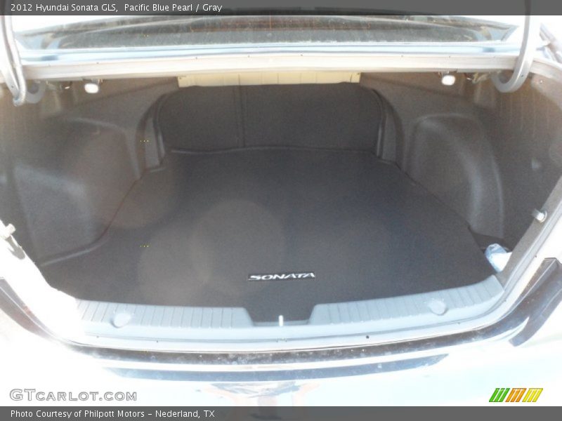 Pacific Blue Pearl / Gray 2012 Hyundai Sonata GLS