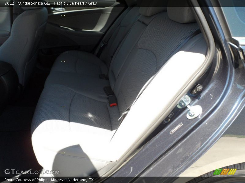 Pacific Blue Pearl / Gray 2012 Hyundai Sonata GLS