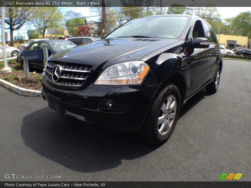 Black / Black 2007 Mercedes-Benz ML 350 4Matic
