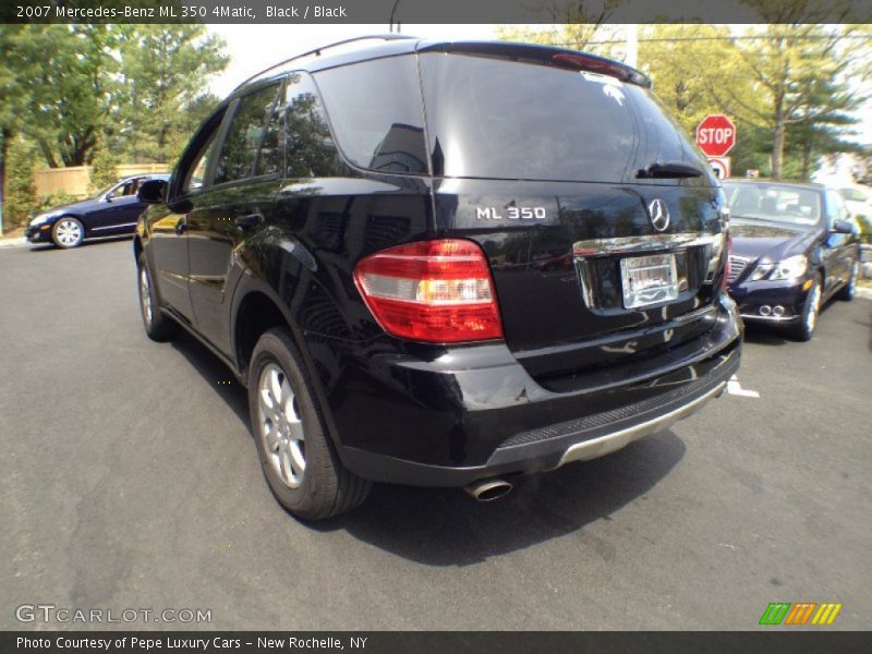 Black / Black 2007 Mercedes-Benz ML 350 4Matic