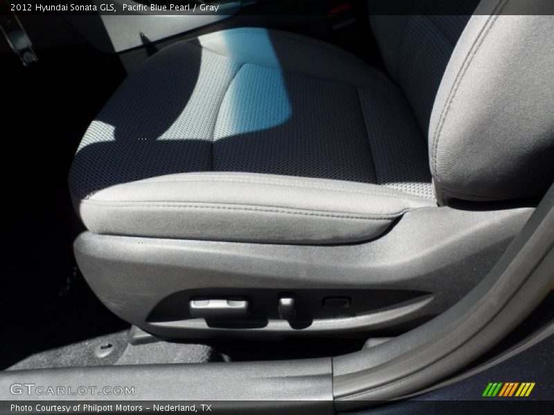 Pacific Blue Pearl / Gray 2012 Hyundai Sonata GLS