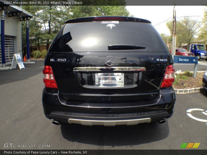Black / Black 2007 Mercedes-Benz ML 350 4Matic