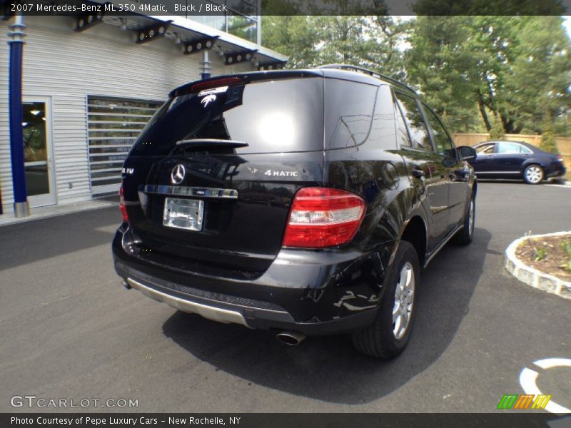 Black / Black 2007 Mercedes-Benz ML 350 4Matic